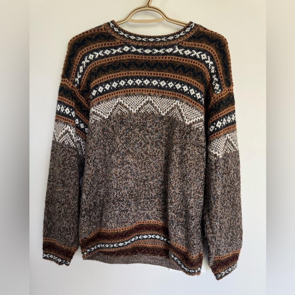 Men's Multicolor Patterned Sweater